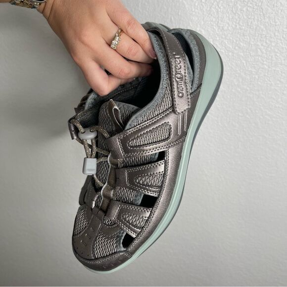 Orthofeet Platinum Metallic Comfort Sandals Size 9.5 B - Picture 5 of 5